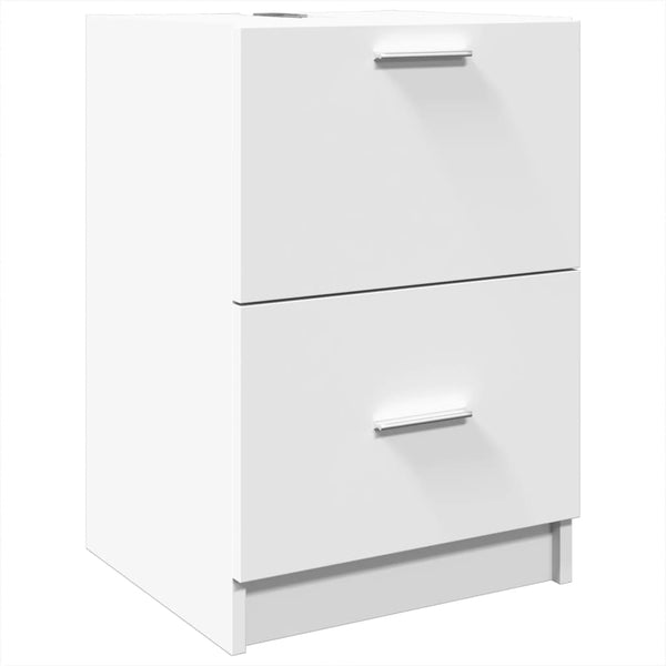 Weißer Waschbeckenunterschrank Francis 40x37x59cm (Holz)