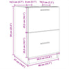 Weißer Waschbeckenunterschrank Francis 40x37x59cm (Holz)