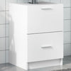 Weißer Waschbeckenunterschrank Francis 40x37x59cm (Holz)