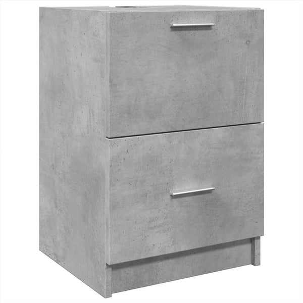 Waschtischunterschrank Francis 40x37x59cm betongrau (Holz)