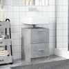 Waschtischunterschrank Francis 40x37x59cm betongrau (Holz)