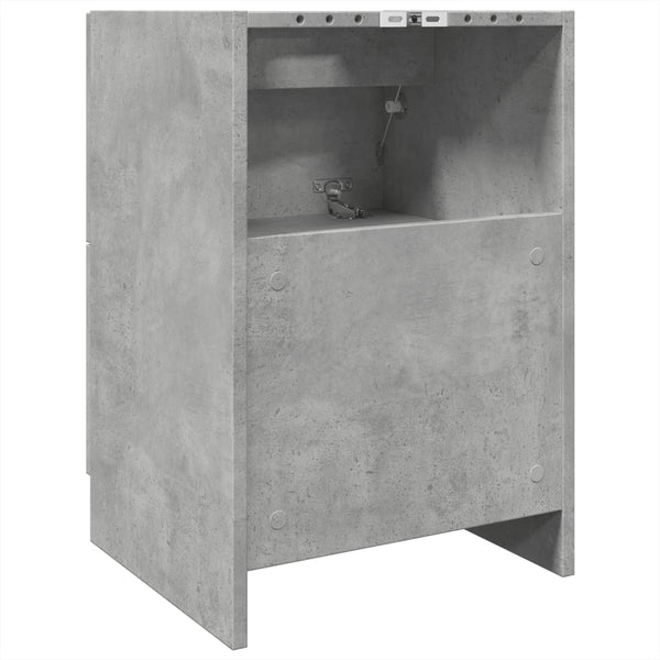 Waschtischunterschrank Francis 40x37x59cm betongrau (Holz)