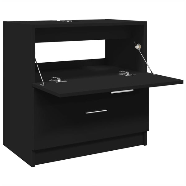 Schwarzer Waschbeckenunterschrank Francis 59x37x59cm (Holz)