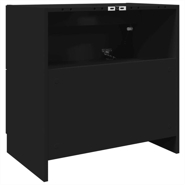 Schwarzer Waschbeckenunterschrank Francis 59x37x59cm (Holz)