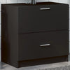 Schwarzer Waschbeckenunterschrank Francis 59x37x59cm (Holz)