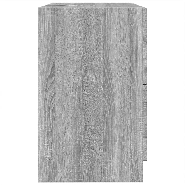 Grauer Waschtischunterschrank Francis 59x37x59cm (Holz)