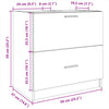 Grauer Waschtischunterschrank Francis 59x37x59cm (Holz)