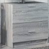 Grauer Waschtischunterschrank Francis 59x37x59cm (Holz)