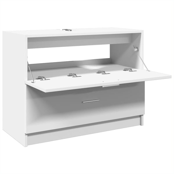 Weißer Waschtischunterschrank Francis 78x37x59cm (Holz)