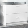 Weißer Waschtischunterschrank Francis 78x37x59cm (Holz)