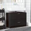 Schwarzer Waschtischunterschrank Francis 78x37x59cm (Holz)