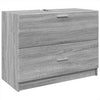 Grauer Waschtischunterschrank Francis 78x37x59cm (Holz)