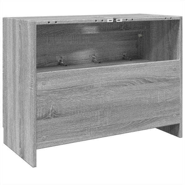 Grauer Waschtischunterschrank Francis 78x37x59cm (Holz)