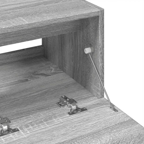 Grauer Waschtischunterschrank Francis 78x37x59cm (Holz)