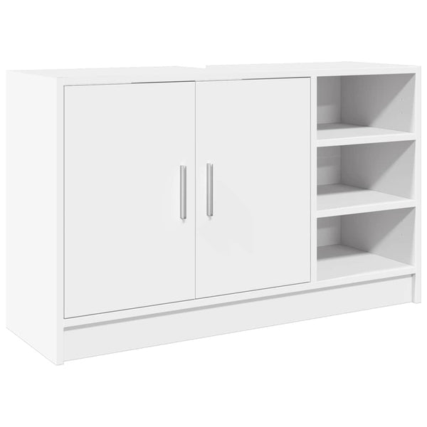 Waschbeckenunterschrank Turgay 90x29x55cm (Holz), weiß