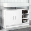 Waschbeckenunterschrank Turgay 90x29x55cm (Holz), weiß