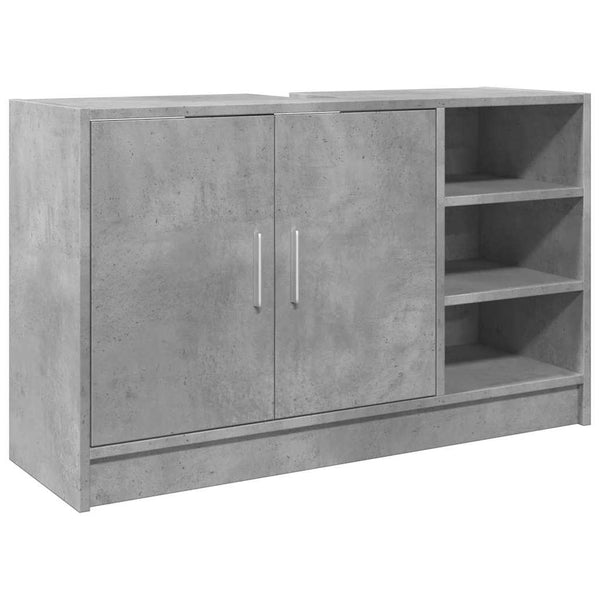 Waschtischunterschrank Turgay 90x29x55cm betongrau (Holz)