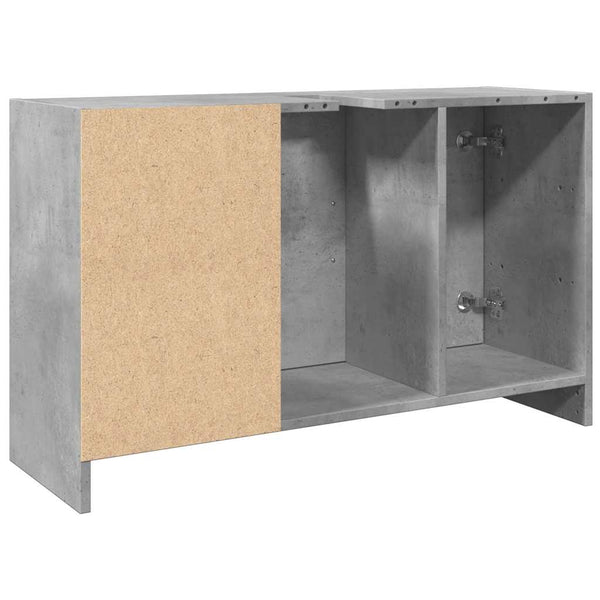Waschtischunterschrank Turgay 90x29x55cm betongrau (Holz)