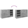 Waschtischunterschrank Turgay 90x29x55cm betongrau (Holz)