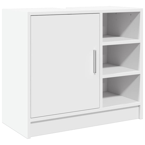 Waschtischunterschrank Turgay, weiß, 63x29x55cm (Holz)