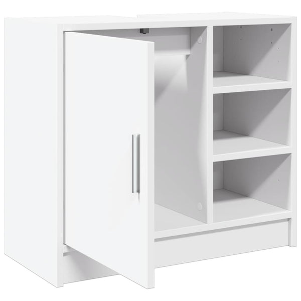 Waschtischunterschrank Turgay, weiß, 63x29x55cm (Holz)