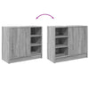 Waschbeckenunterschrank Turgay Grau 63x29x55cm (Holz)
