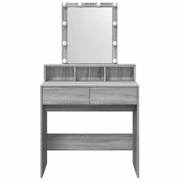 Peilipöytä led-valoilla savutammesta Evanteea 80x41x144,5cm