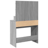 Grauer Schminktisch mit LED-Beleuchtung Odotie 80x41x134,5cm (Sonoma)