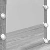 Harmaa peilipöytä led-valoilla Saligni 100x40x130cm