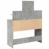 Betongrauer Schminktisch mit LED-Beleuchtung Robinson 100x40x130cm