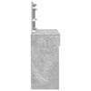 Betongrauer Schminktisch mit LED-Beleuchtung Leal 100x40x120cm