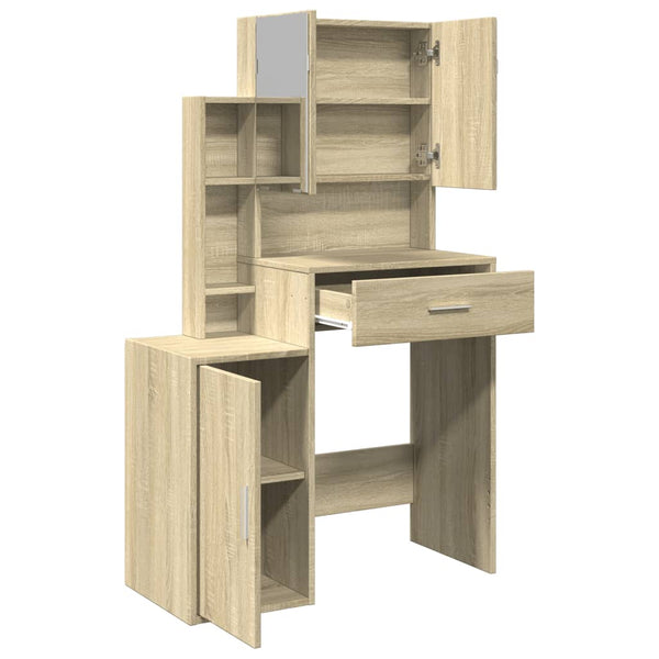 Sonoma-Eiche Schminktisch Tvetlana 80x35x132cm