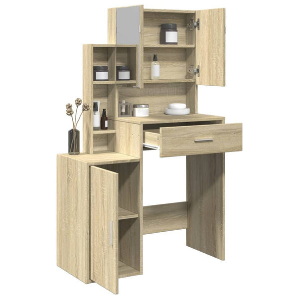 Sonoma-Eiche Schminktisch Tvetlana 80x35x132cm