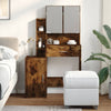 Rauch-Eiche Schminktisch mit Schrank Tvetlana 80x35x132cm