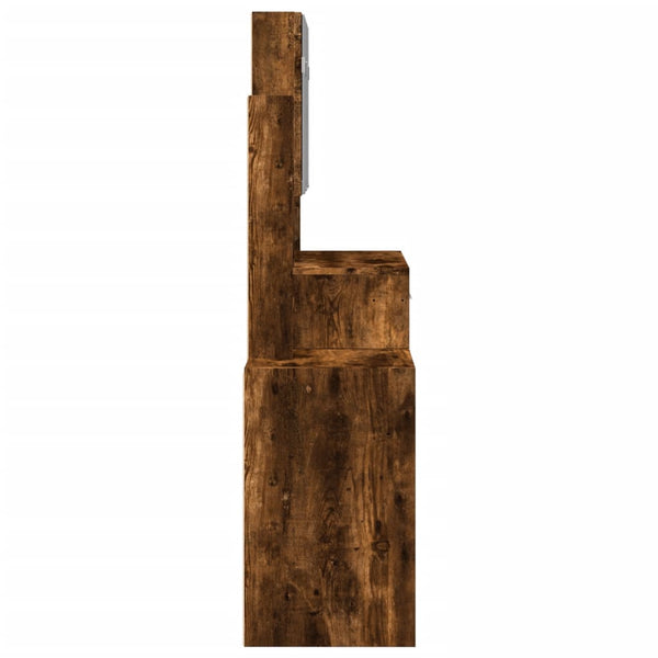 Rauch-Eiche Schminktisch mit Schrank Tvetlana 80x35x132cm