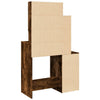 Rauch-Eiche Schminktisch mit Schrank Tvetlana 80x35x132cm