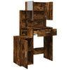Rauch-Eiche Schminktisch mit Schrank Tvetlana 80x35x132cm