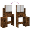 Rauch-Eiche Schminktisch mit Schrank Tvetlana 80x35x132cm