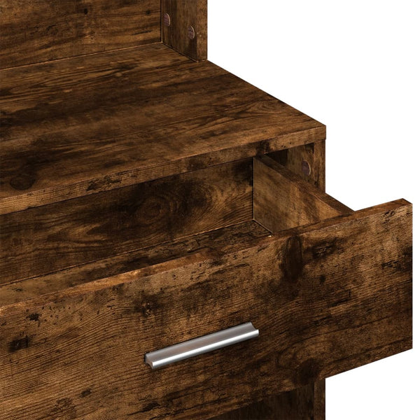 Rauch-Eiche Schminktisch mit Schrank Tvetlana 80x35x132cm