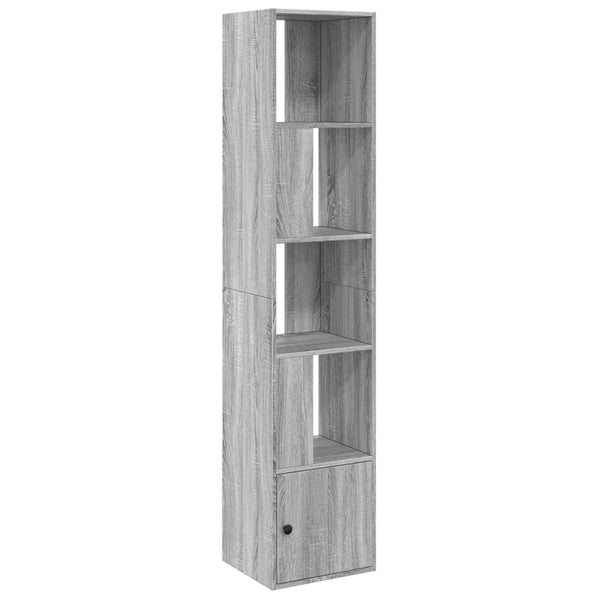Graues Bücherregal Tuglodi 40x36x189cm (Holz)