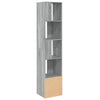 Graues Bücherregal Tuglodi 40x36x189cm (Holz)