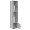 Graues Bücherregal Tuglodi 40x36x189cm (Holz)
