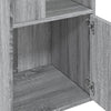 Graues Bücherregal Tuglodi 40x36x189cm (Holz)