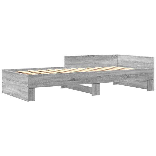 Graues Bettgestell Desanca 90x190cm (Holz)