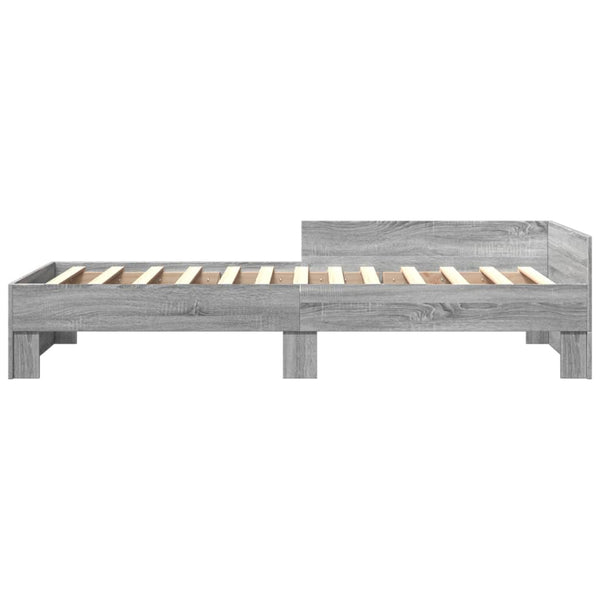 Graues Bettgestell Desanca 90x190cm (Holz)