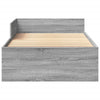Graues Bettgestell Desanca 90x190cm (Holz)