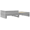 Graues Bettgestell Desanca 90x190cm (Holz)