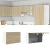 Sonoma-Eiche Hängeschrank Pompilas 60x31x40cm (Spanplatte)