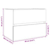 Sonoma Eiche Waschbeckenunterschrank Portaru 60x38,5x45cm (Spanplatte)