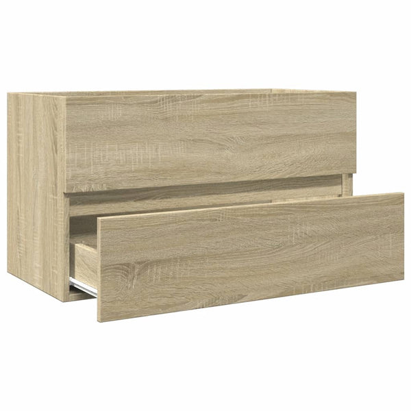 Waschbeckenunterschrank Sonoma Eiche Portaru 80x38,5x45cm (Spanplatte)